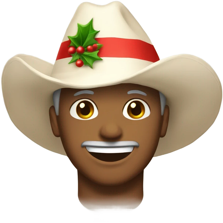 🤗 con sombrero de navidad  emoji