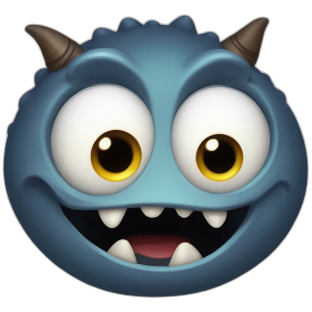 Monstre mignon emoji