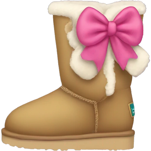 Uggs with bow emoji