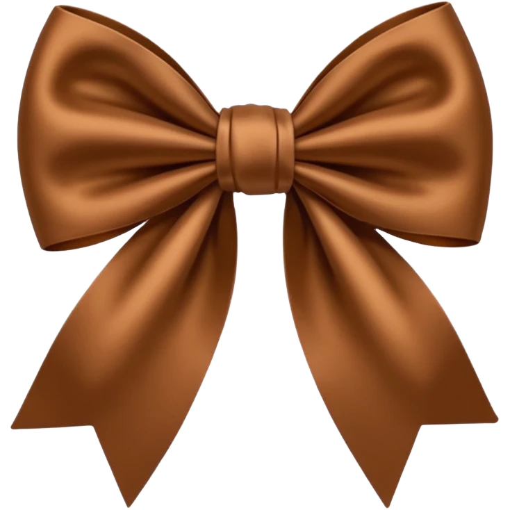 Brown bow emoji