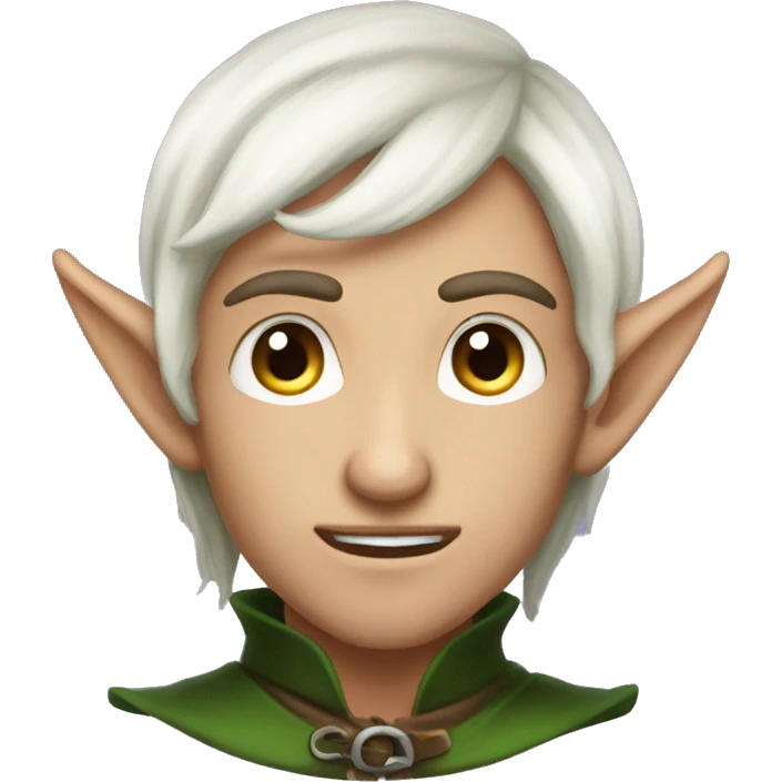 rogue male elf fantasy emoji