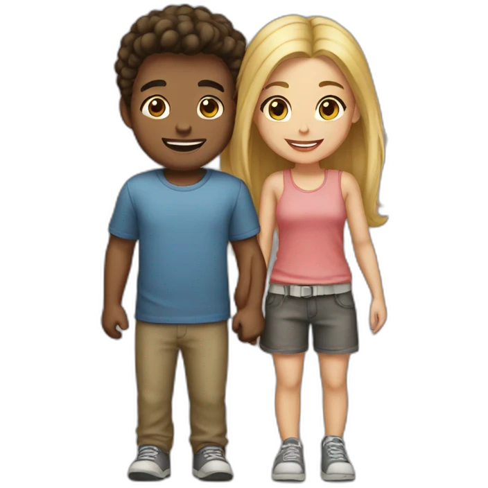 Boy with his girlfriend emoji