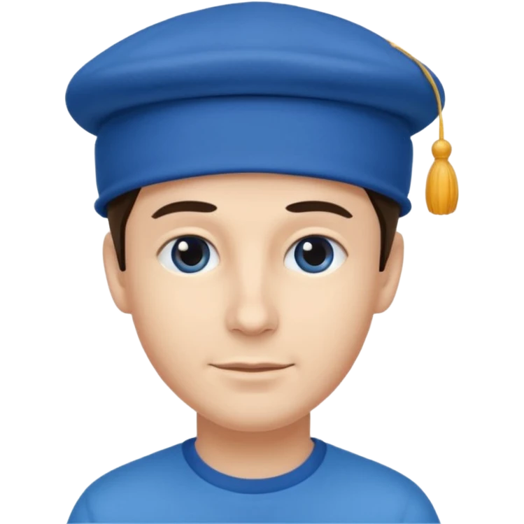 man with blue hat emoji