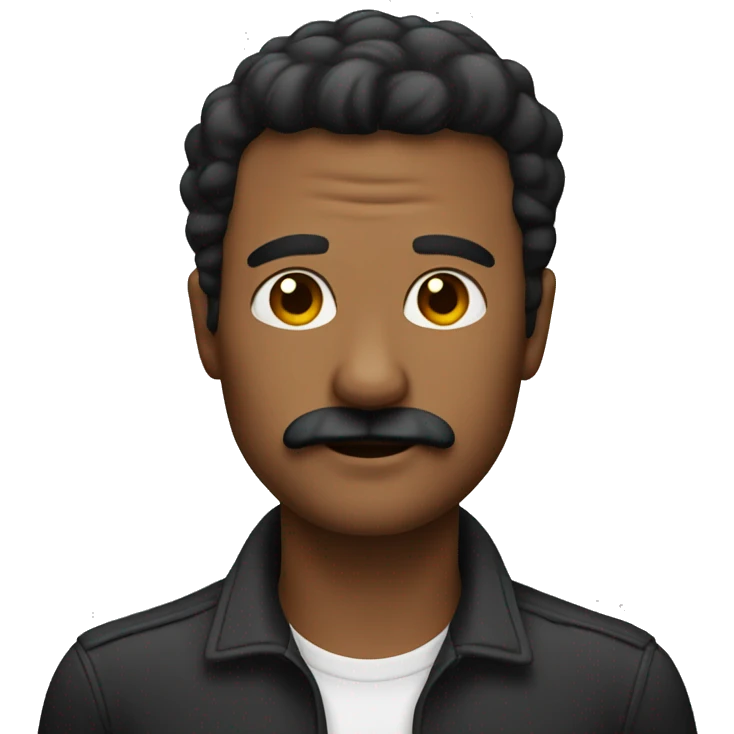 Man with small black mustacge emoji