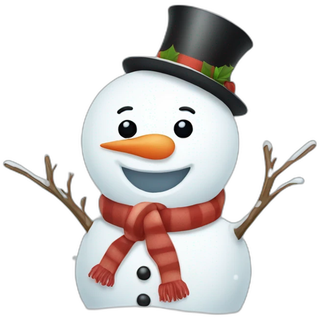 cute snowman emoji