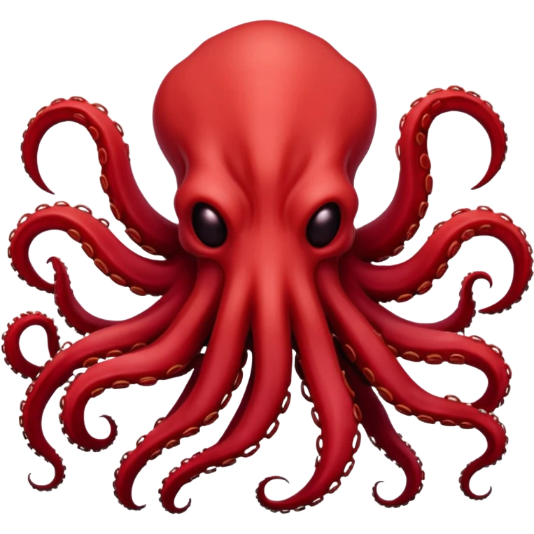 Red The Mind Flayer without face emoji