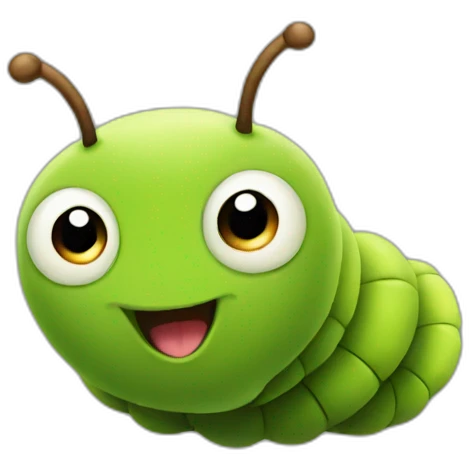 cute caterpillar emoji