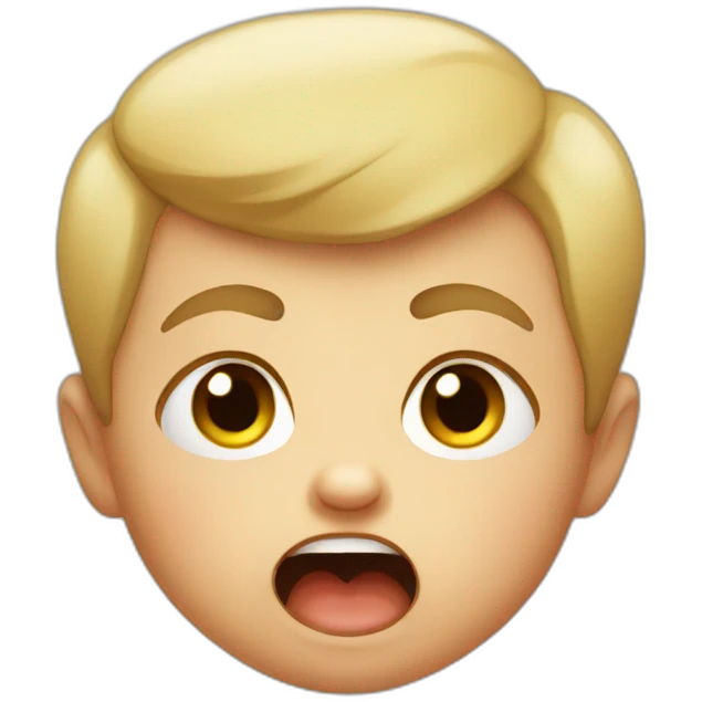 Angry baby emoji