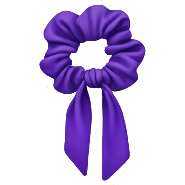 purple scrunchie emoji