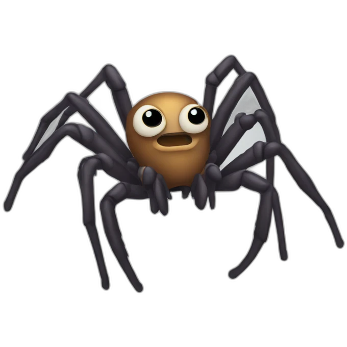 Spider with Bob Mortimers face emoji