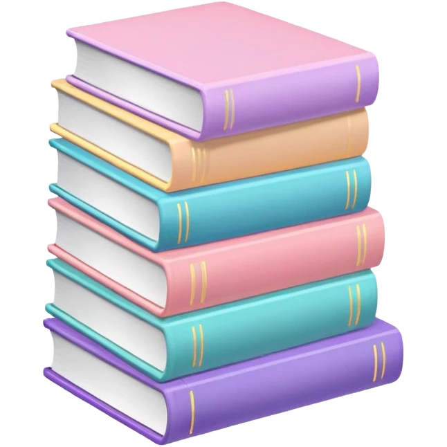 Books With pastel colours emoji