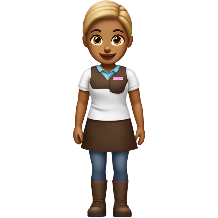Girl working at Dunkin’ Donuts  emoji