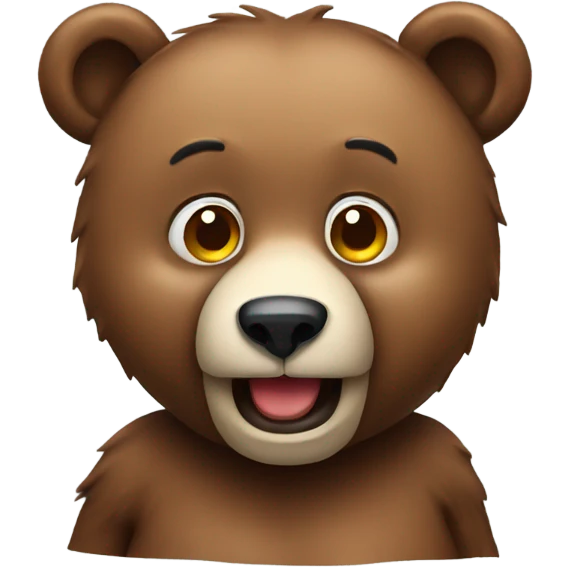 Funny bear emoji