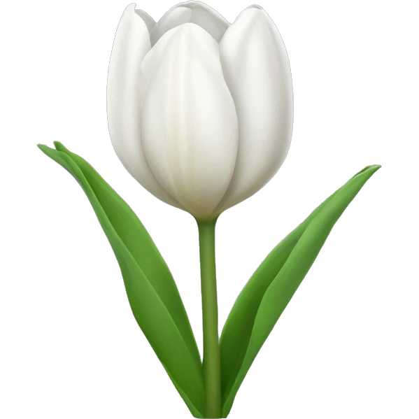 Weiße Tulpe  emoji