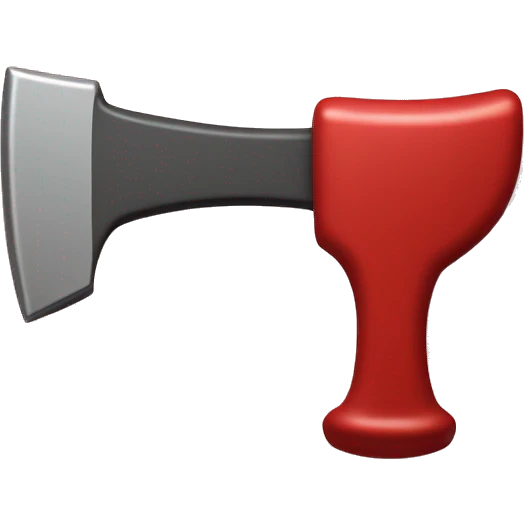 A hammer with a rectangular head crossed diagonally by a curved sickle, forming an "X" on a red background, symbolizing the unity of workers and farmers. emoji