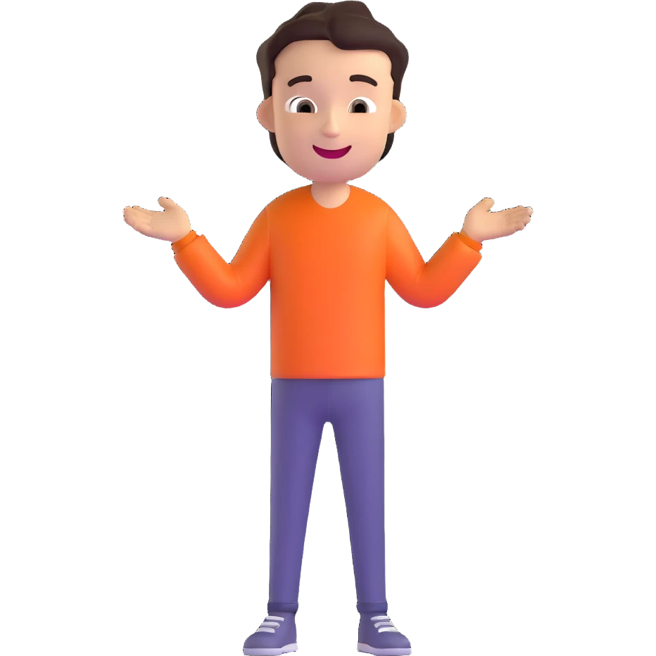 happy young man, cheerful expression emoji