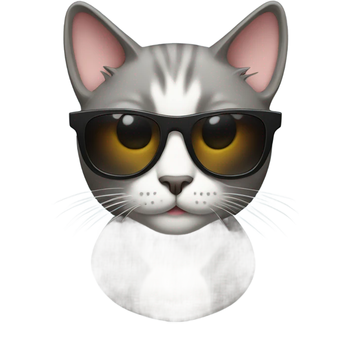 Cat with sunglasses emoji