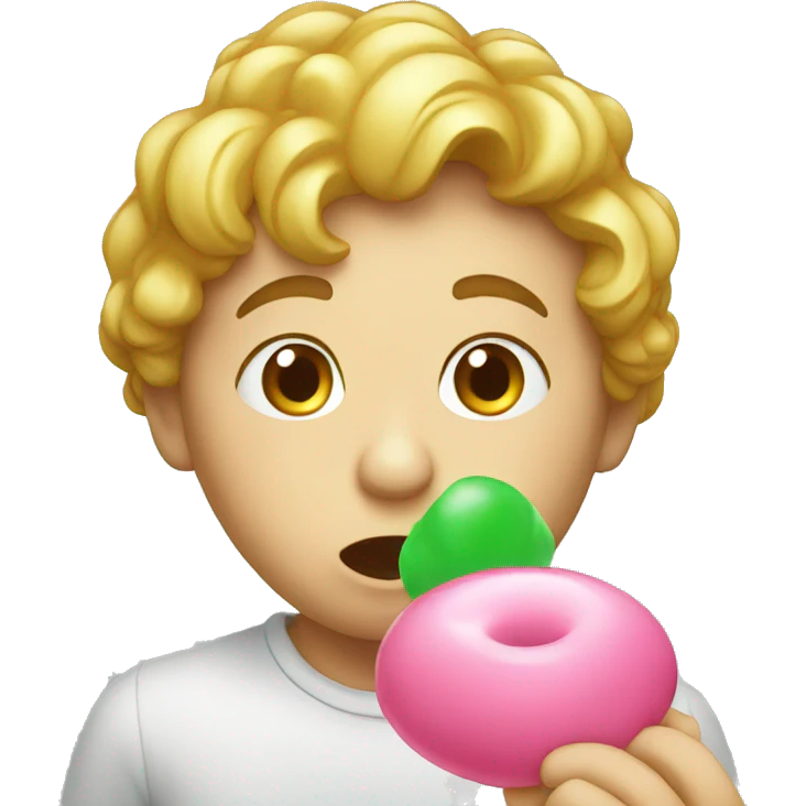 blowing gum  emoji