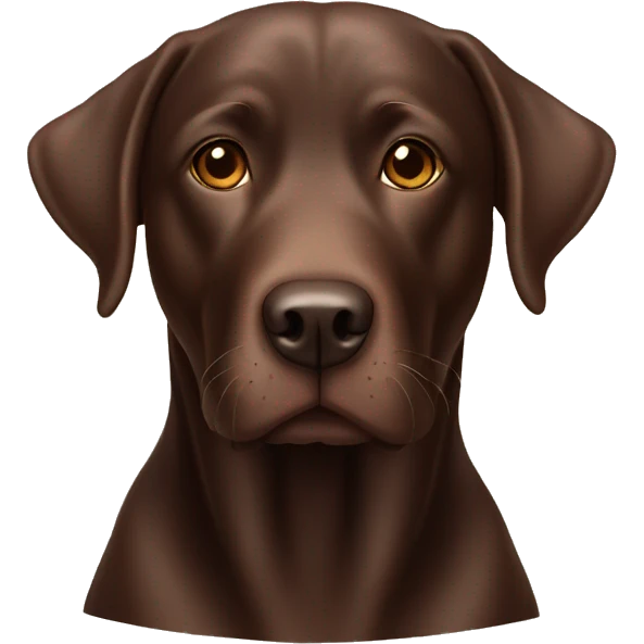Senior chocolate lab emoji