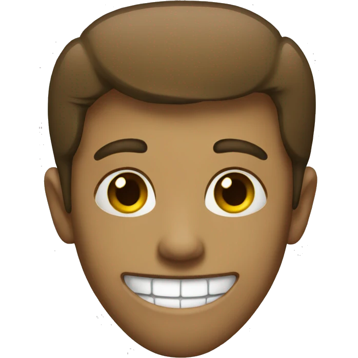 Fake smile emoji