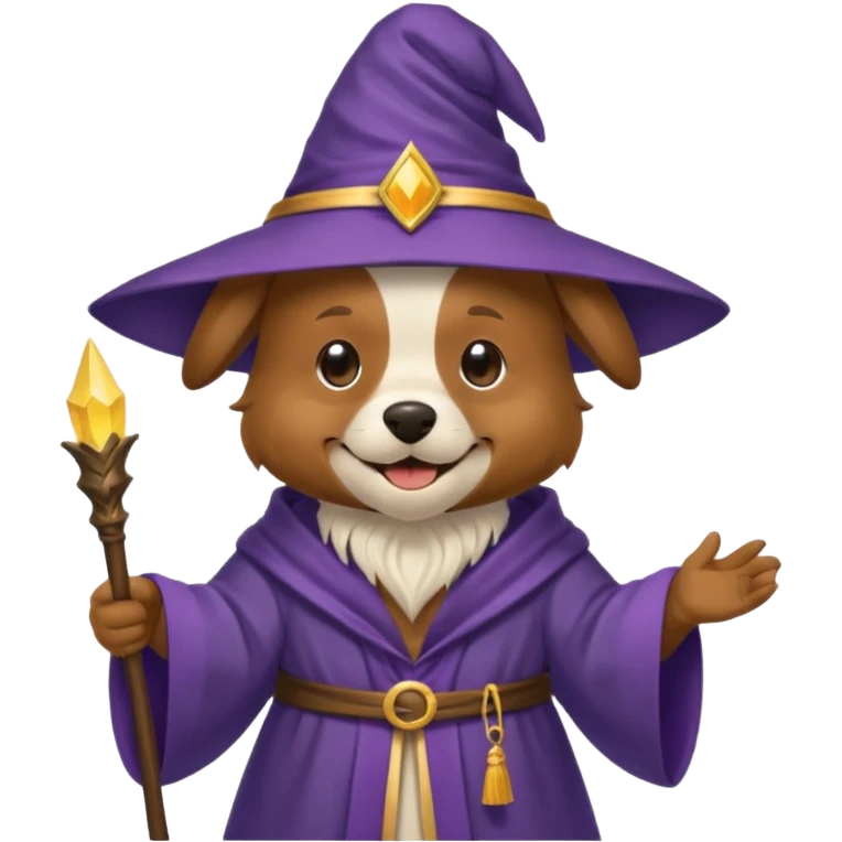 Dog wizard emoji