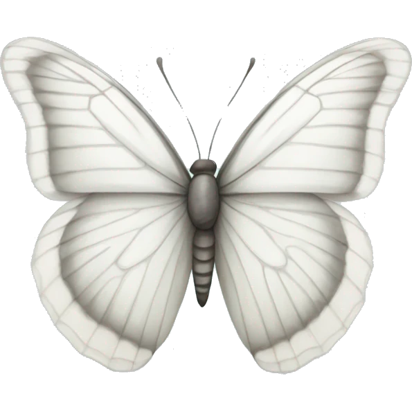 White butterfly emoji