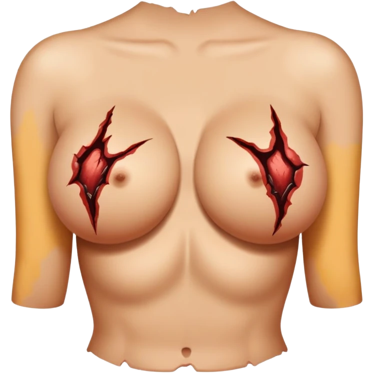 Nuked boobs emoji