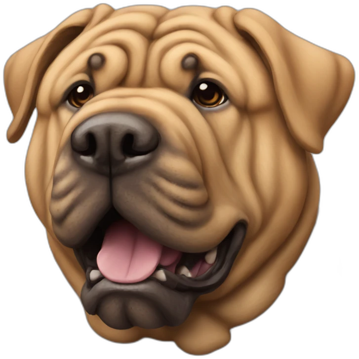Perro sharpei emoji