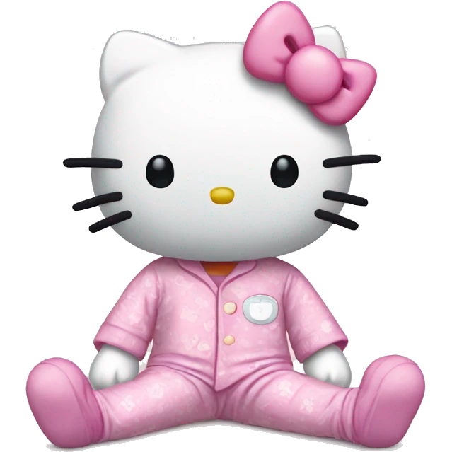 Hello Kitty en pyjama hello kitty  emoji