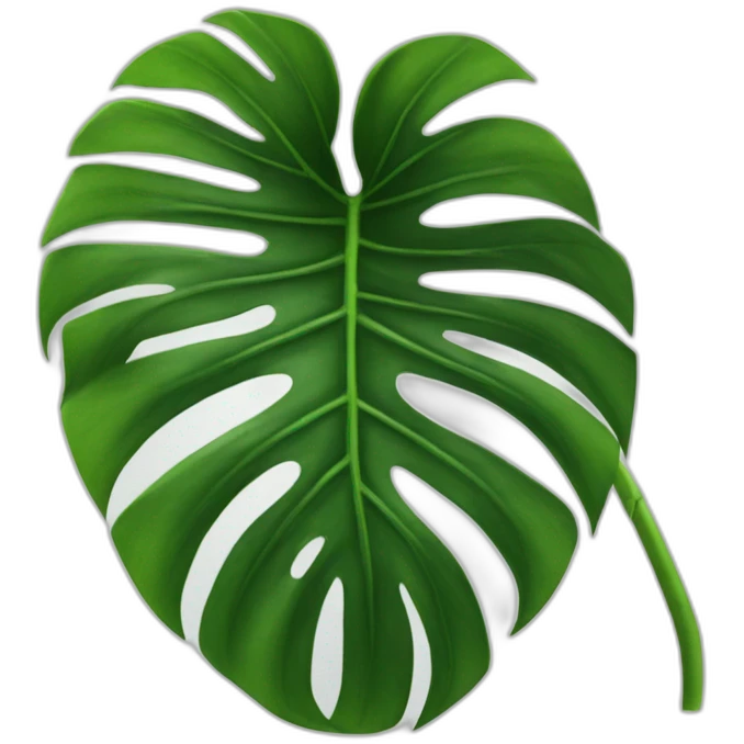monstera plant leaf emoji