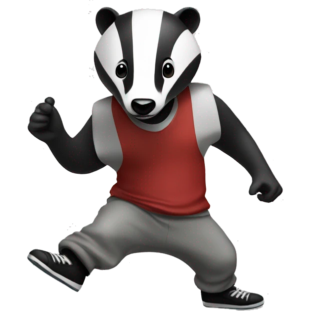 badger breakdancing emoji