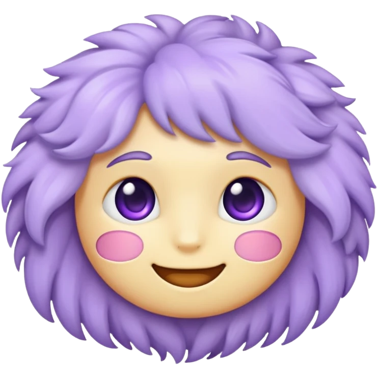 Purple lavender emoji, softer edges emoji