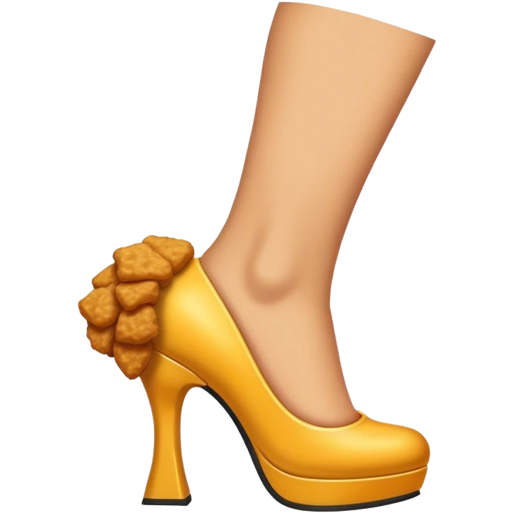 Nugget with high heels emoji