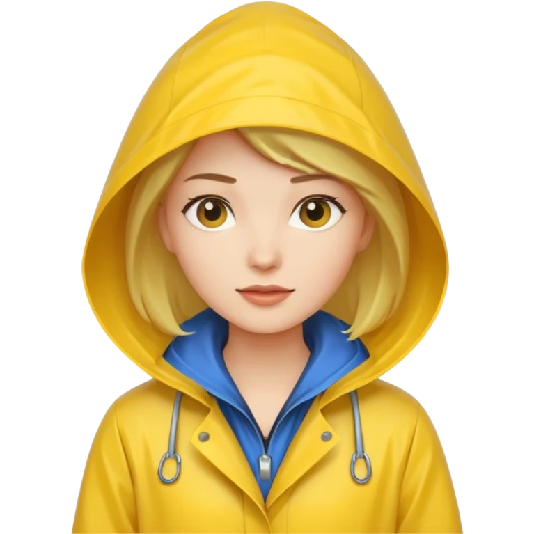 yellow raincoat for women emoji