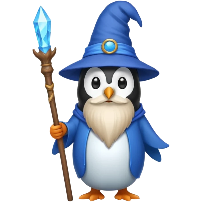 Penguin Wizard emoji