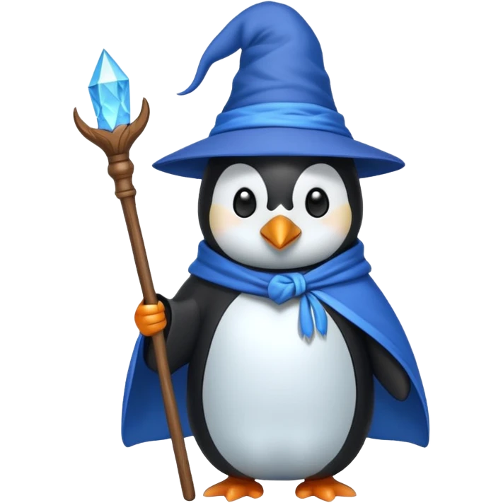 Penguin Wizard emoji