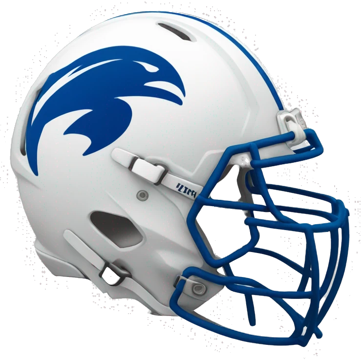 blue and white football helmet emoji
