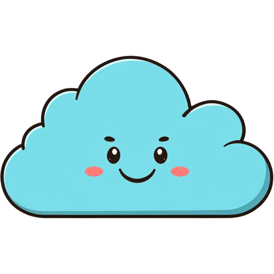 happy cloud emoji