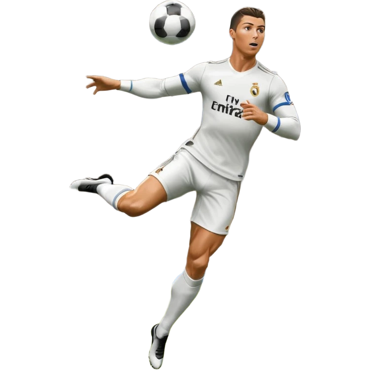 Ronaldo scoring bicycle kick goal emoji
