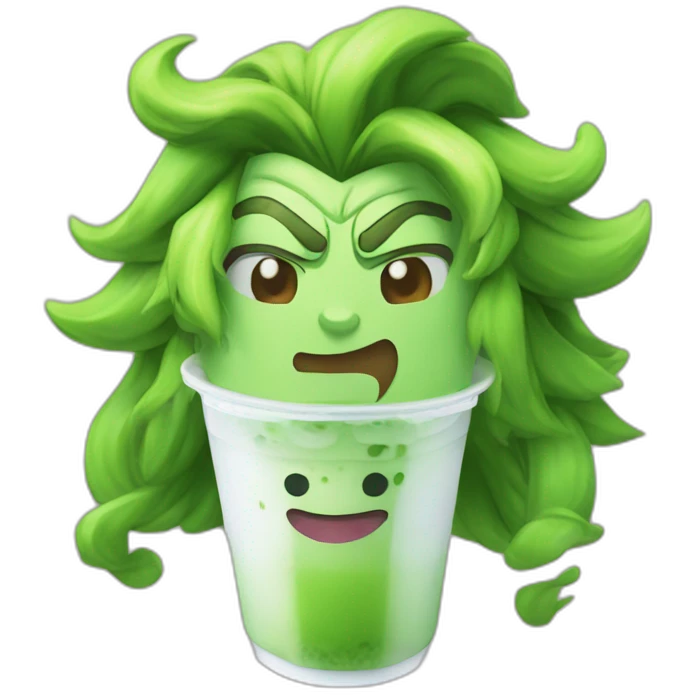 bubble tea broly emoji