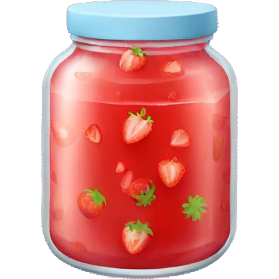 strawberry jelly jar emoji