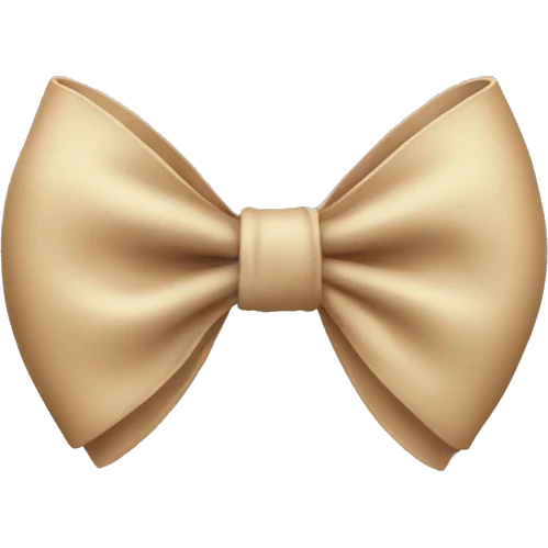 Beige bow emoji