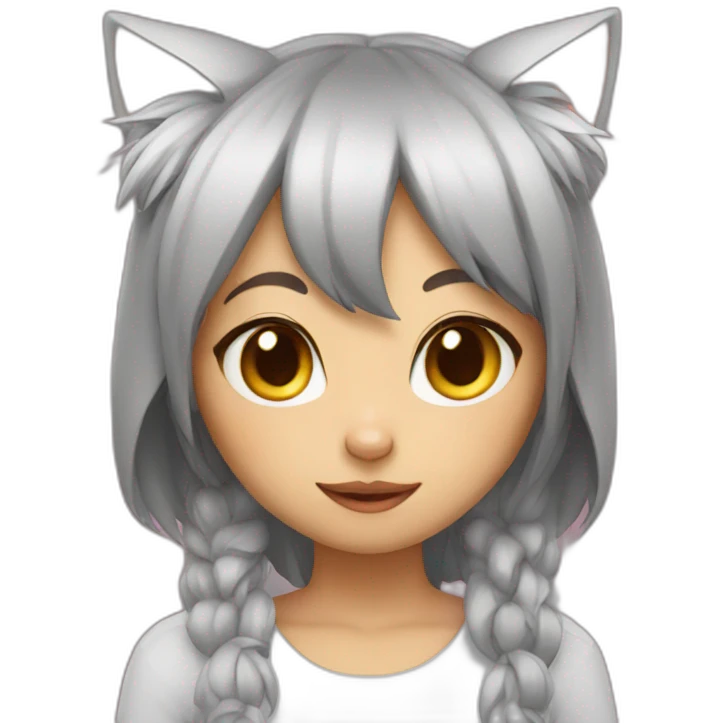 Cat girl emoji