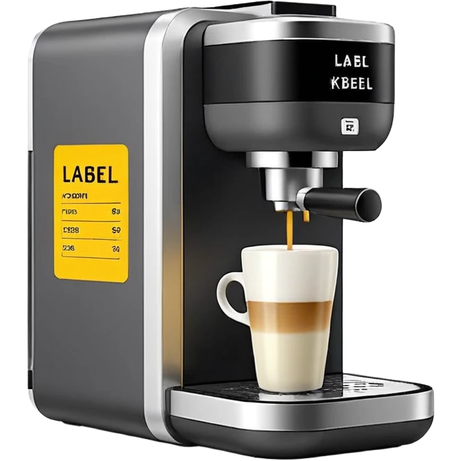 Минималистичный Эмодзи пак в Telegram для кофейной компании LABEL. Цветовая палитра: #FFFFFF, #F7FD02, #D3D3D3, # 242424 emoji