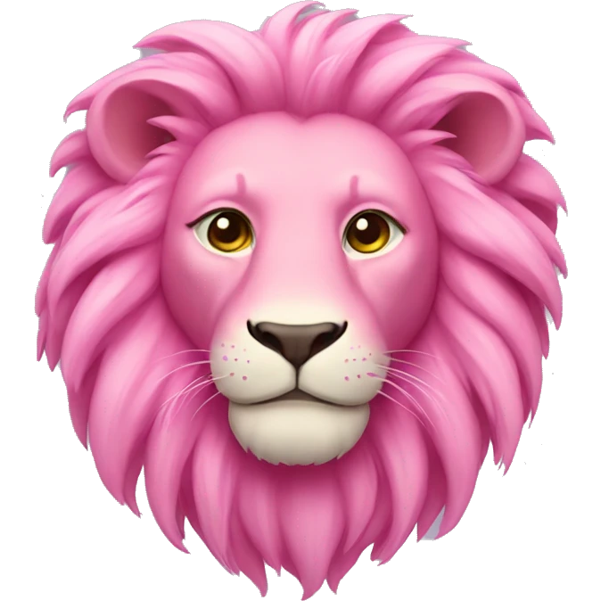 Pink lion emoji