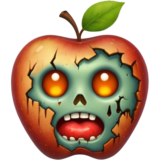 A rotten Rotten emoji