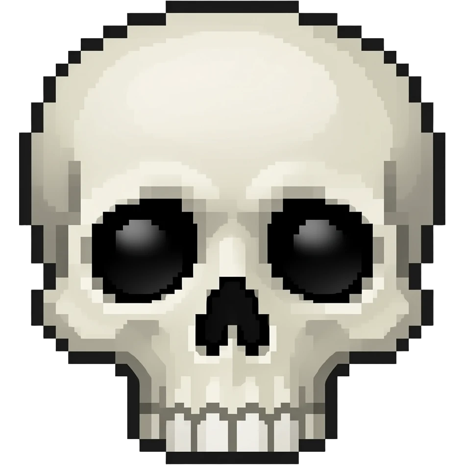 Death pixel emoji