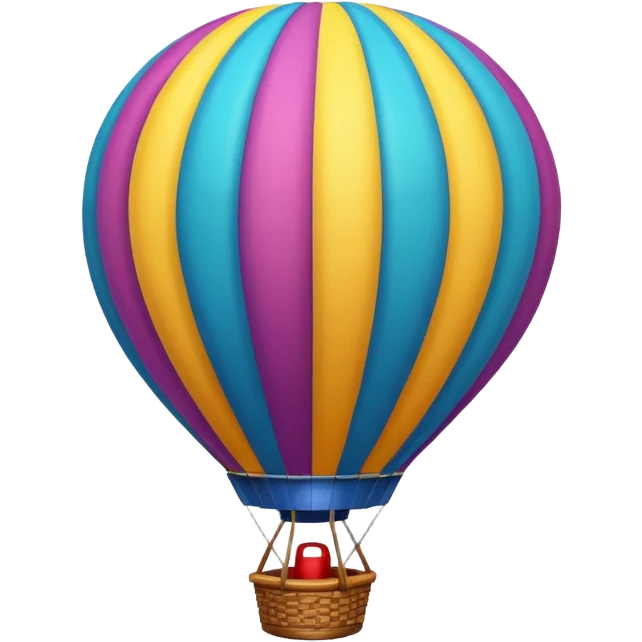 hotair balloon topdown emoji