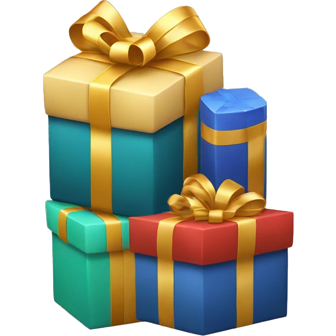 stack of New Year's gifts emoji