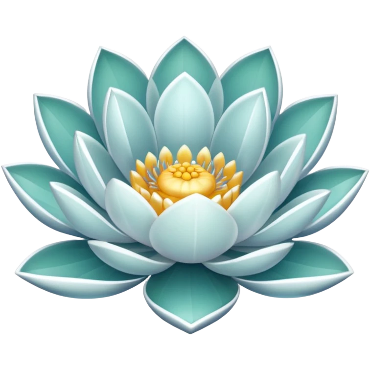 white crystal lotus emoji